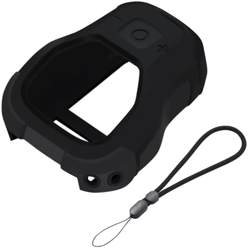 PISOSN Protective Cover Carrying Silicone Case Compatible with DEWALT Wearable Bluetooth Speaker (Black)