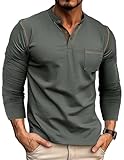 Design : cette chemise décontractée pour homme présente une demi-patte de boutonnage classique à quatre boutons, rappelant le style classique des chemises Henley. Le contraste des couleurs lui confère une touche moderne, mettant en valeur à la fois votre silhouette et votre personnalité.
