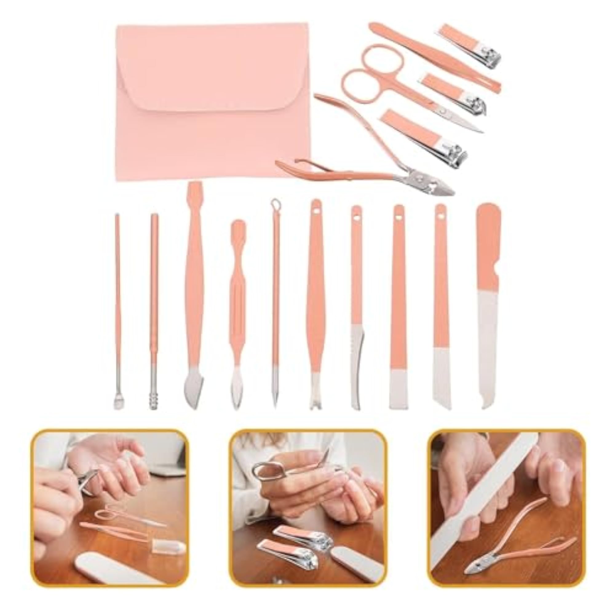 16 in 1 Stainless Steel Manicure and Pedicure Tools Kit