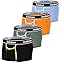 4 Pack Orange/Light Blue/Bean Green/Black