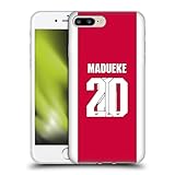 Head Case Designs Officially Licensed Arsenal FC Noni Madueke 2025/26 Players Home Kit 1st Group Gel Case [Military Grade Protection] Compatible with Apple iPhone 7 Plus/iPhone 8 Plus