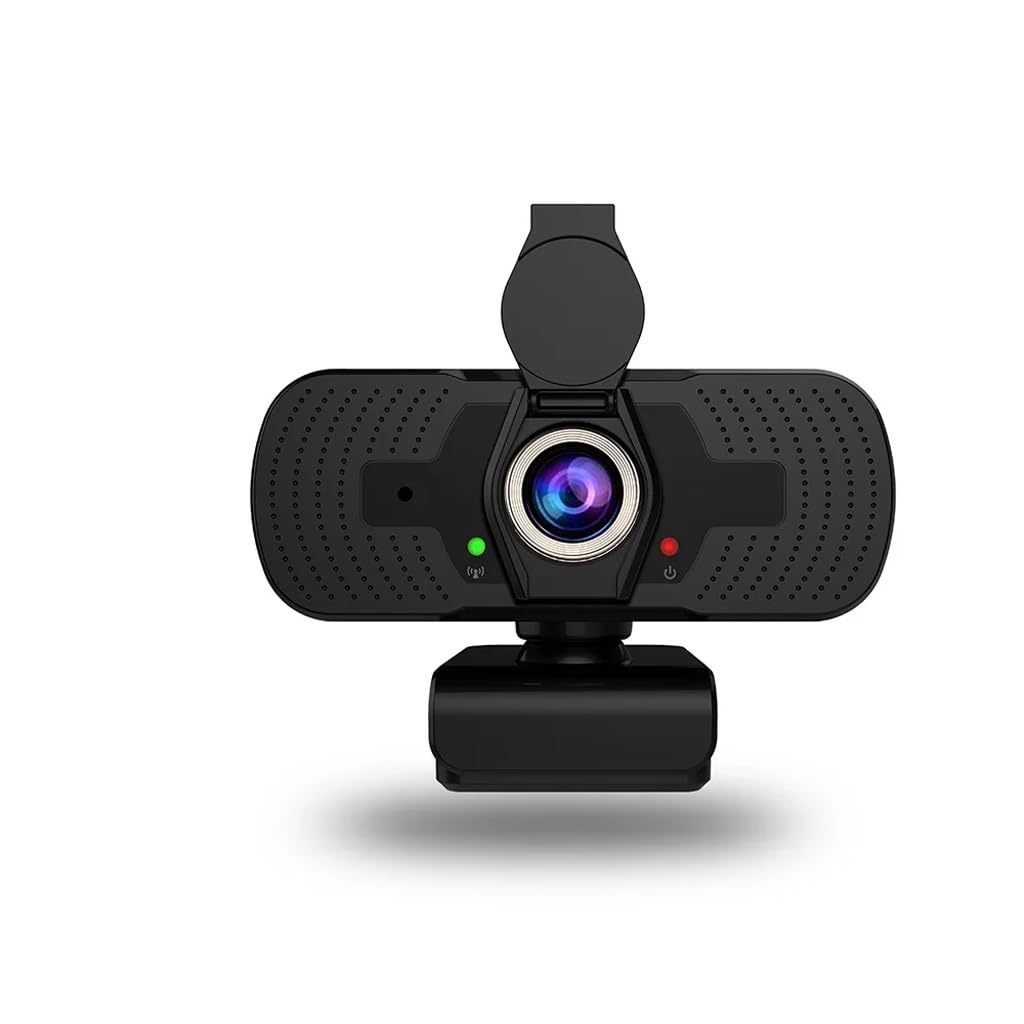 Webcam with Cover Microphone Streaming Computer Web Camera Cam Video Recording for PC Desktop Work-image-20