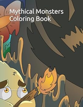 Mythical Monsters Coloring Book 8.5x11 for Kids and Adults