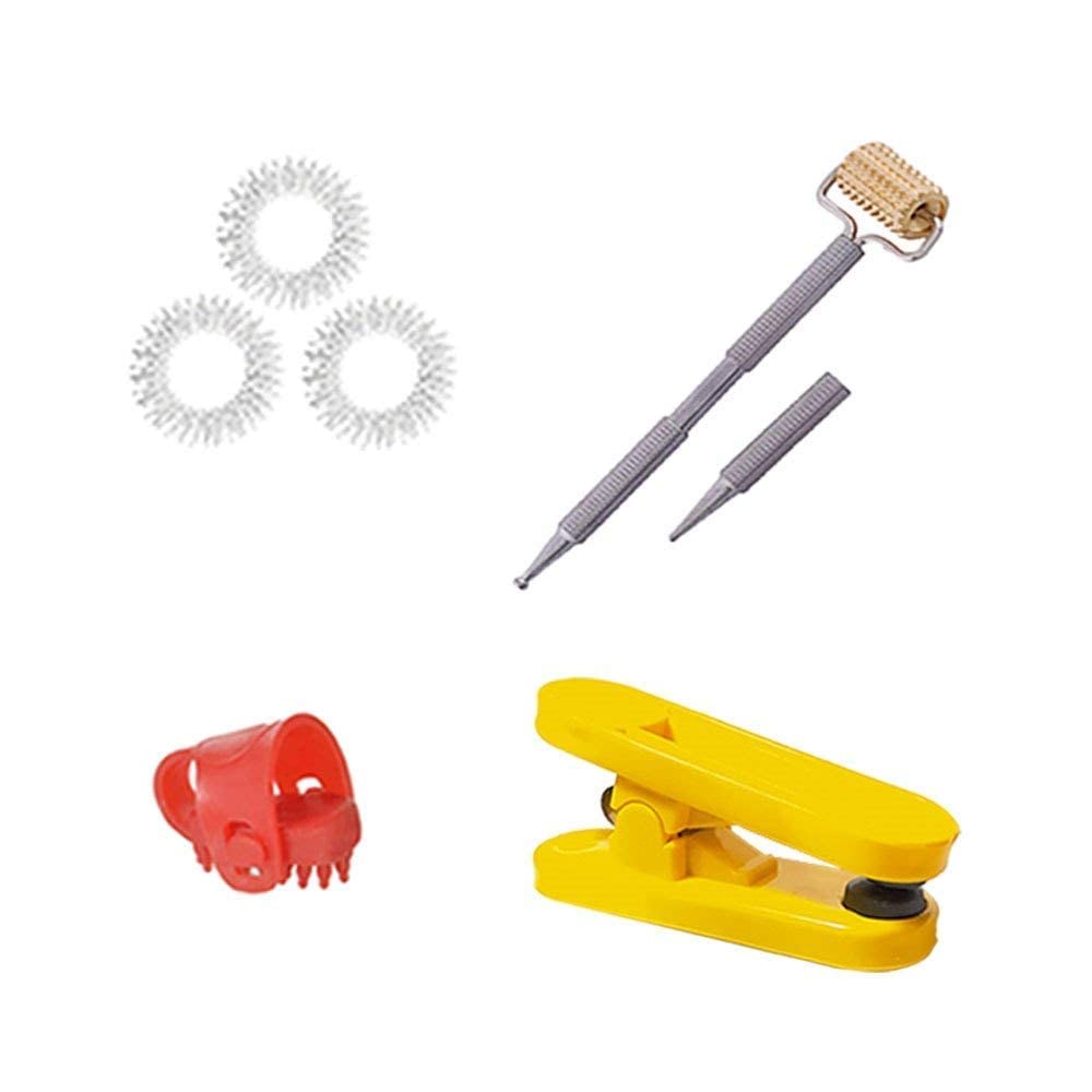 Ishika accessories Acupressure Massager Tools Combo Kit & Sujok Therapy (Magnetic Power Clip & 2 Head Steel Jimmy with Copper Roller & Finger Rings & Thumb Jimmy) (Pack of 6) Massager (Multicolor) (B09RJKS28F) Amazon Price History, Amazon Price Tracker
