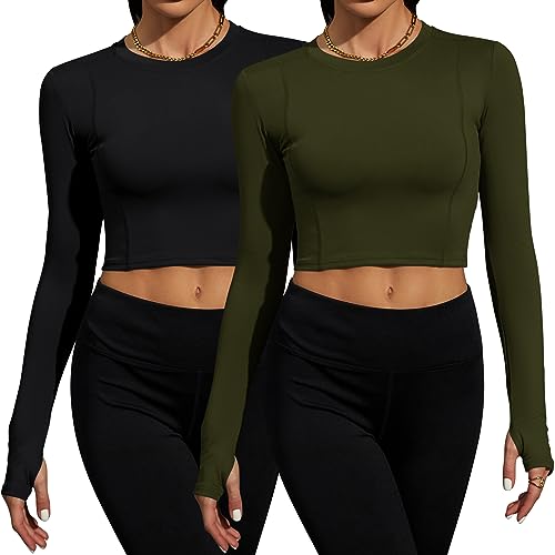 Image of Loovoo Women Workout Shirts, 1 /2 /3 Pack Short Sleeve Compression Tee | Tight Fit Gym Basic Tops, Athletic Quick Dry Crew Neck 4-Way Stretch, Flat Seams Ideal for Yoga, Gym, Running and Daily Wear