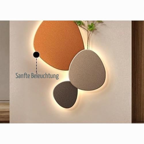 3D Wandkunst-Gemälde mit LED-Beleuchtung, moderne Wohnraumdekoration für Wohnzimmer, Schlafzimmer und Flur