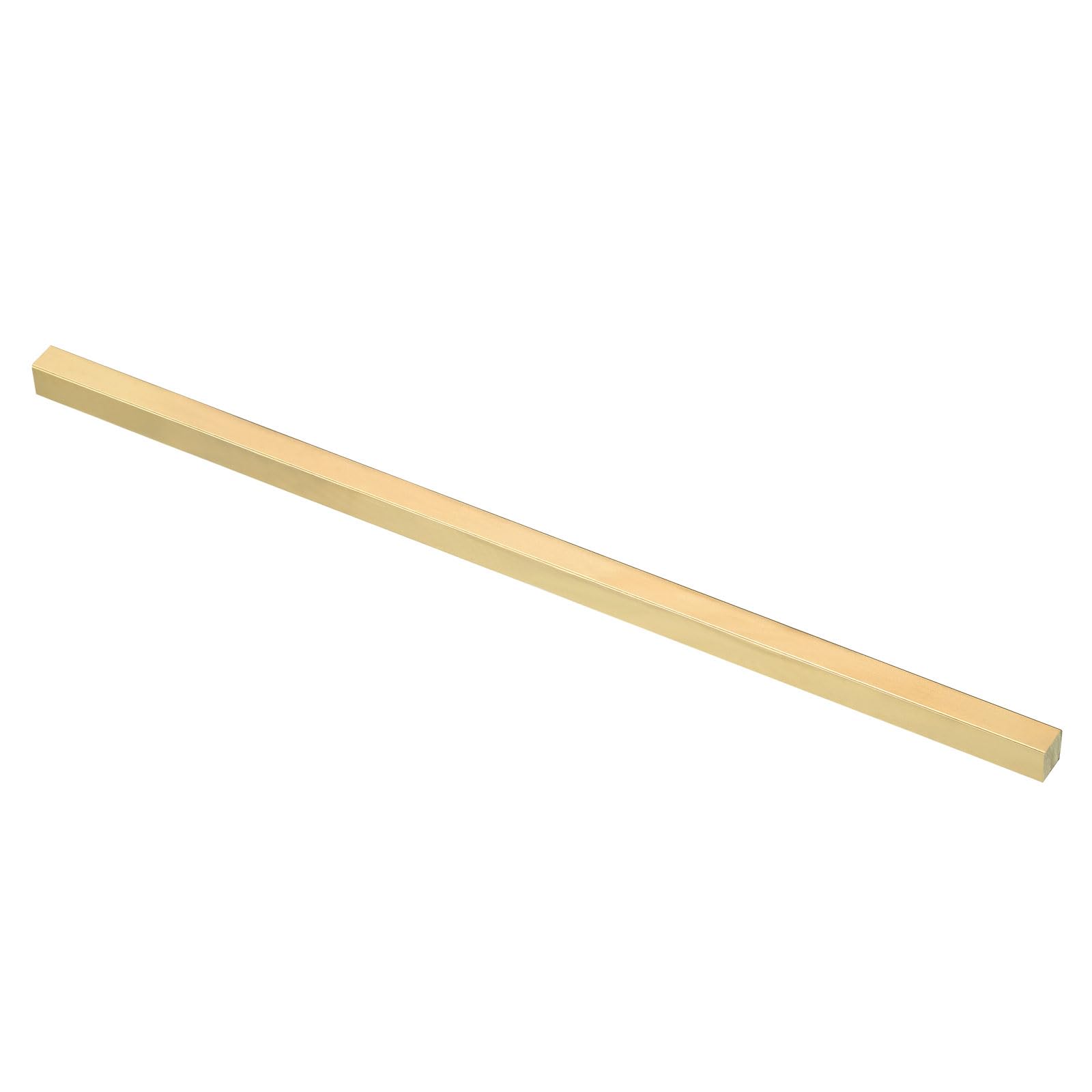 PATIKIL 9/32 x 9/32 x 8" C360 Brass Square Bar, Solid Flat Mill Stock for Crafting Maintenance Electrical Architectural Decoration, Brass