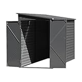 Metal Garden Shed Garage House Outdoor Bike Storage Tools Box 6X4',4.7x8.86ft‘, 8x4',8x6',8x8',8x10' (4.7x8.86') - Image 4