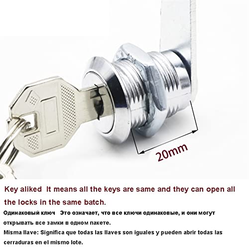 Serrure à came métallique 20mm robuste KmoNo avec clés identiques interchangeables - 3