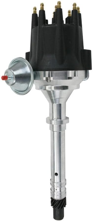 Top Street Performance Pro Series Ready to Run RTR Distributor with Fixed Collar for Chevy Small & Big Block V8 - Black