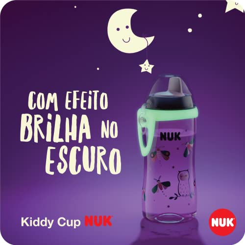 NUK Copo Antivazamento Kiddy Cup Brilha No Escuro 300Ml - Rosa