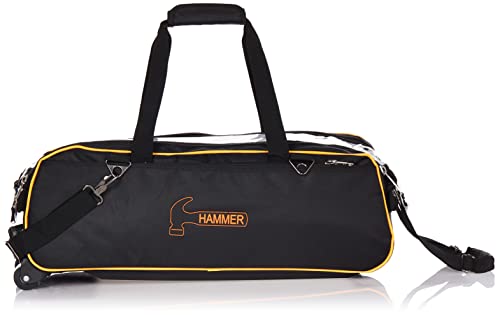 Hammer Bowling Products Premium Slim Triple Roller Bag- Black