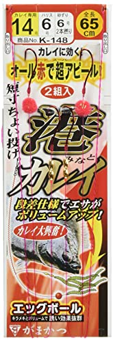 がまかつ 港カレイ仕掛 K148 14号-ハリス6