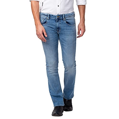 Image of Spykar Men's Rafter Boot Cut Mid-Rise Casual Jeans