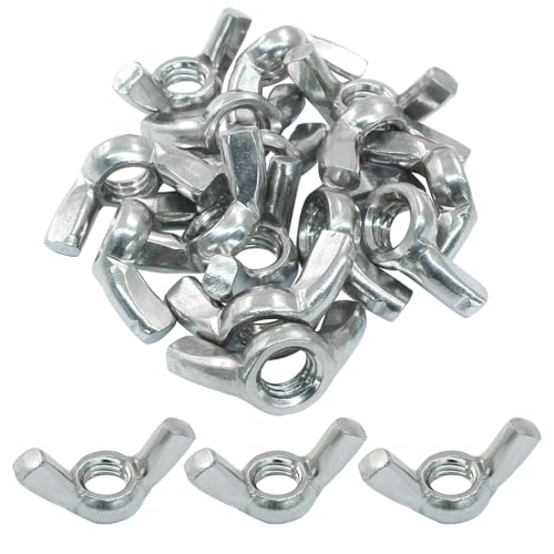 15 Pcs 5/16"-18 Wing Nuts, Stainless Steel Butterfly Wing Nuts