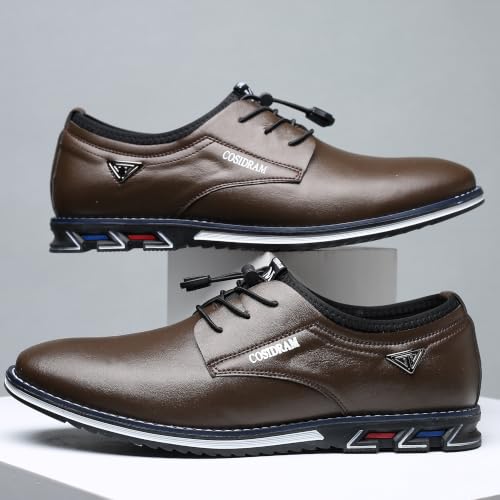 Image of COSIDRAM Mens Business Dress Shoes Casual Slip-on Comfort Walking Shoes