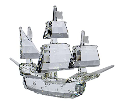 Swarovski Crystal Figurine SANTA MARIA SHIP w/mirror #7473NR000003 PERFECT +Box