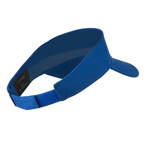 Otto Caps Youth Cotton Sun Visor - Royal Osfm Blue #TOP2