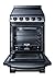 Summit 20” Electric Range, 2.3 cu.ft.Capacity Oven, Smooth Top, 220V 4 Burner Range- REX2071SSRT