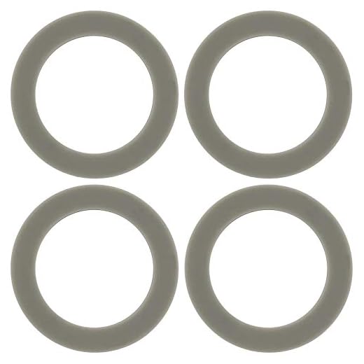 4 Pack O-ring Gasket Blenders Seal, 66mm/2.6inch Rubber Sealing Replacement Part for Black & Decker Models BL1900 BL3900 BL4900 BL5000 BL5900 BL6000