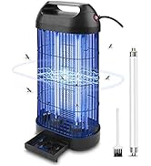 ROVLAK Insektenvernichter Elektrischer Insektenfalle Mückenlampe mit 14 Watt UV-Lichts Insektenfa...