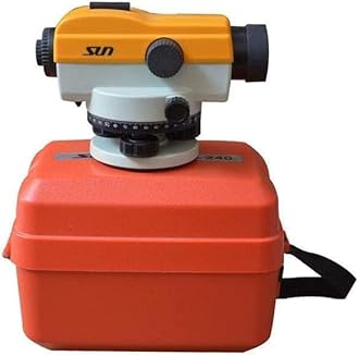 TENABLE NAUTICAL MART High Precision 32X and 24X Optical Auto Level with Tarano Gauge Surveying Equipment for Builders & Contractors TARANO AUTO LEVEL (Orange, 24X-Auto Level)