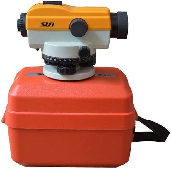TENABLE NAUTICAL MART High Precision 32X and 24X Optical Auto Level with Tarano Gauge Surveying Equipment for Builders & Contractors TARANO AUTO LEVEL (Orange, 24X-Auto Level)