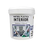  PINTURA BLANCA MATE, Pintura interior-exterior con excelente poder cubriente (5 KG, BLANCO)