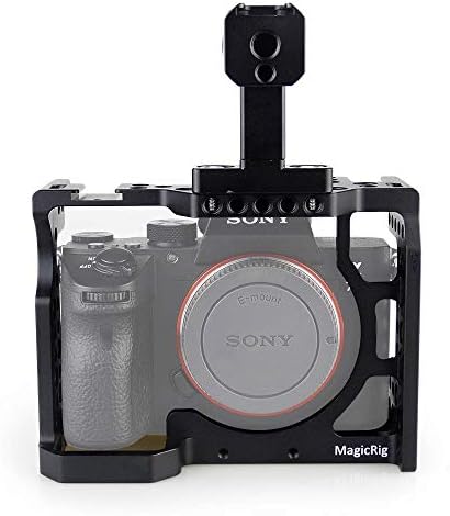 MAGICRIG DSLR Camera Cage with Top Handle for Sony A7II /A7III /A7SII /A7M3 /A7RII /A7RIII Camera to Quick Release Extension Kit