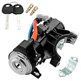 Ignition Assembly, Lock Cylinder Switch & Cylinder Housing, with Keys, Compatible with Kia 2014-2019 Soul L4 1.6L/2.0L, 2015-2019 Soul EV, Replaces# 81910-B2100