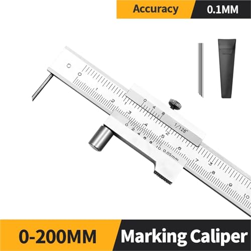 Calibrador Vernier para marcación 0-200 mm acero inoxidable miniatura 2