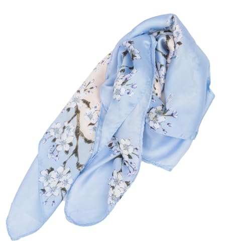 Scarfs for Women Fashion Hair Scarves Accessories Lightweight Floral Print Neck Scarfs(27''x27'')4