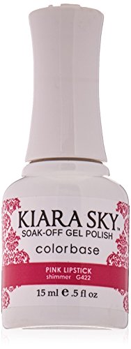Kiara Sky Soak Off Gel Nail Polish 0.5 fl oz, PINK LIPSTICK (G422)