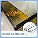 Landical 2 Pcs Clear PVC Piano Style Living Hinge 39.37 Inch Each Clear PVC Living Hinge for DIY 3-5mm Glass Acrylic and More Material Replacement Repair, No Screws or Glue
