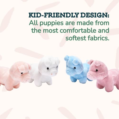 Wonder Products Pig Stuffed Animal - Mom & Little Babies Plush Set - Cute Stuffed Plushie Piggy - Softest, Warmies, Fluffy Farm Animal Toy- Squishy Guinea Piglet Stuffed Animal Gift For Kids, Girls #TOP2