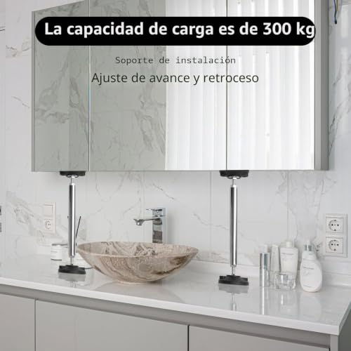 Soportes regulables para evitar desniveles en armarios y encimeras, ajustables en altura 5