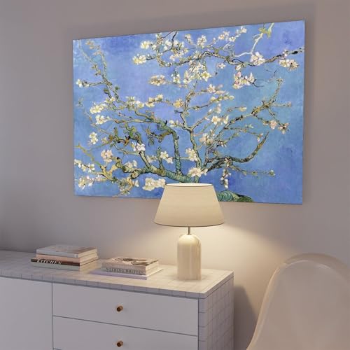 Toile amandier de Van Gogh encadree avec impression de precision - 7