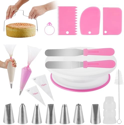 Cake Decorating Kit, 39pcs Baking Supplies Tools for Beginners fo...