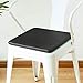 DIESZJ Skórzana poduszka na krzesło, kwadratowe vintage nieślizgające się podkładki na krzesła do kawiarni ogrodu domu baru boczne krzesło poduszka na siedzenie (rozmiar: 37 x 37 cm (15 x 15 cali), kolor: szary)