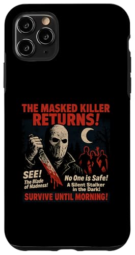 仮面キラーリターンズ スラッシャー 映画ポスター ヴィンテージ ハロウィン スマホケース iPhone 11 Pro Max 用