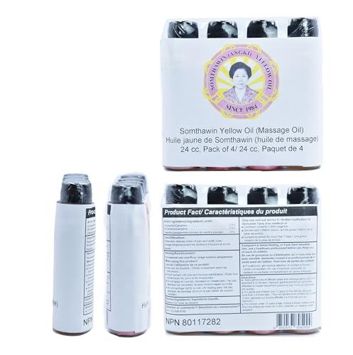 Angki Hotel Spa Natural Thai Aroma Authentic Thai Herb Yellow Oil 24c (Pack 4)