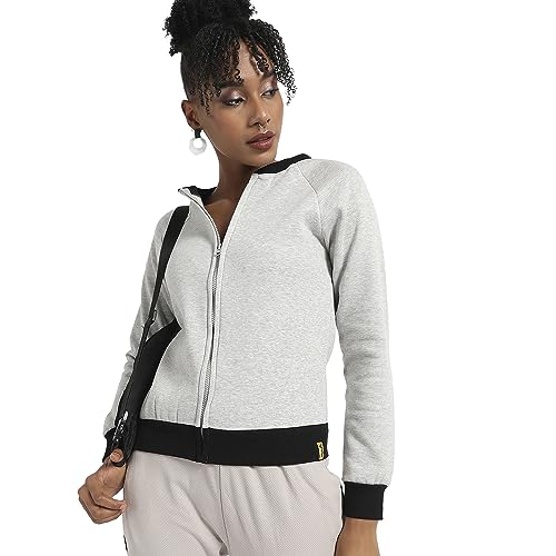 Image of Campus Sutra Women Cotton Regular Fit Hooded Sweatshirt