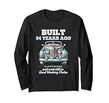Chemise construite il y a 54 ans, chemise de 54e anniversaire pour homme, cadeau d'anniversaire de 54 ans pour homme. Dictons drôles, vintage rétro voiture automobile design graphique tee-shirt vêtements pour 54e anniversaire décorations célébration! Cadeau d'anniversaire pour homme