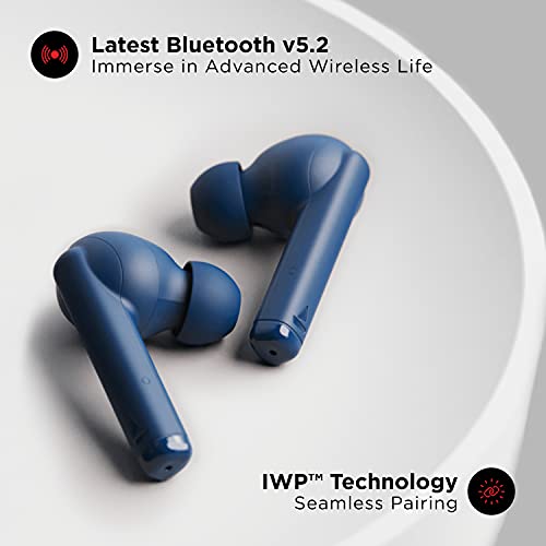 Image of boAt Airdopes 452 Bluetooth Truly Wireless in Ear Earbuds with Mic (Sporty Blue)