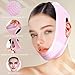 Beiskll Reusable V Line Lifting Mask with Chin Strap, V Shaped Face Mask for Sagging, Jaw Exerciser (Pink)