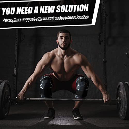 Neenca Knee Braces For Knee Pain Men & Women - 2 Pack Knee Sleeves Set, Knee Compression Sleeves With Straps For Best Fit, Adjustable For Sports, Running, Meniscus Tear, Acl, Arthritis Relief. Ace-60 #TOP5