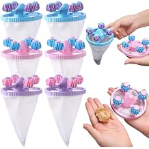 6PCS Pet Hair Remover for Laundry, Floating Hair Filtering Mesh Removal, Lint Catcher for Washing Machine Dog Cat Hair Remover for Laundry 3 Colors