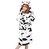  HZCX FASHION - Albornoz - para Mujer Vacas S