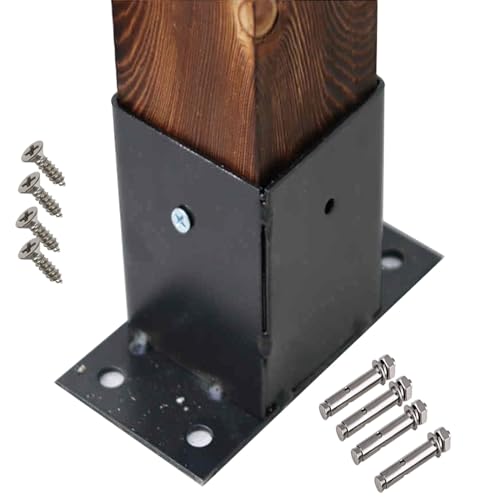 Base de Anclaje para Postes con fondo cerrado y maxima estabilidad para cercas de madera