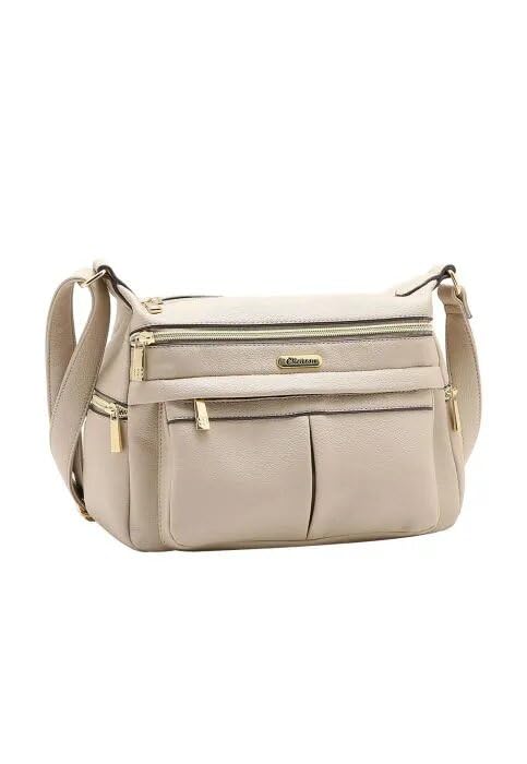 Bolsa Feminina Chenson Transversal de Lado Casual Original (Bege)